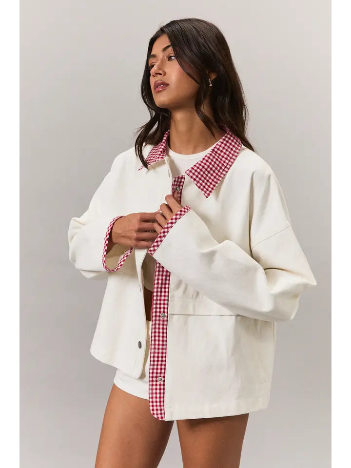 Gingham Gameday Jacket