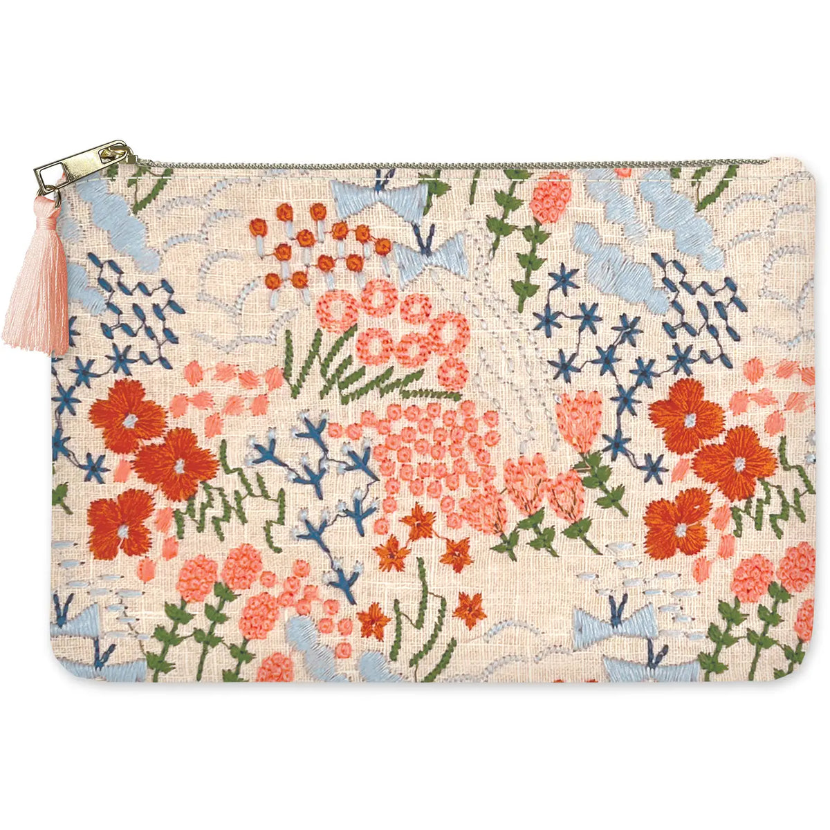Large Embroidered Pouch