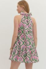 Botanical Halter Dress