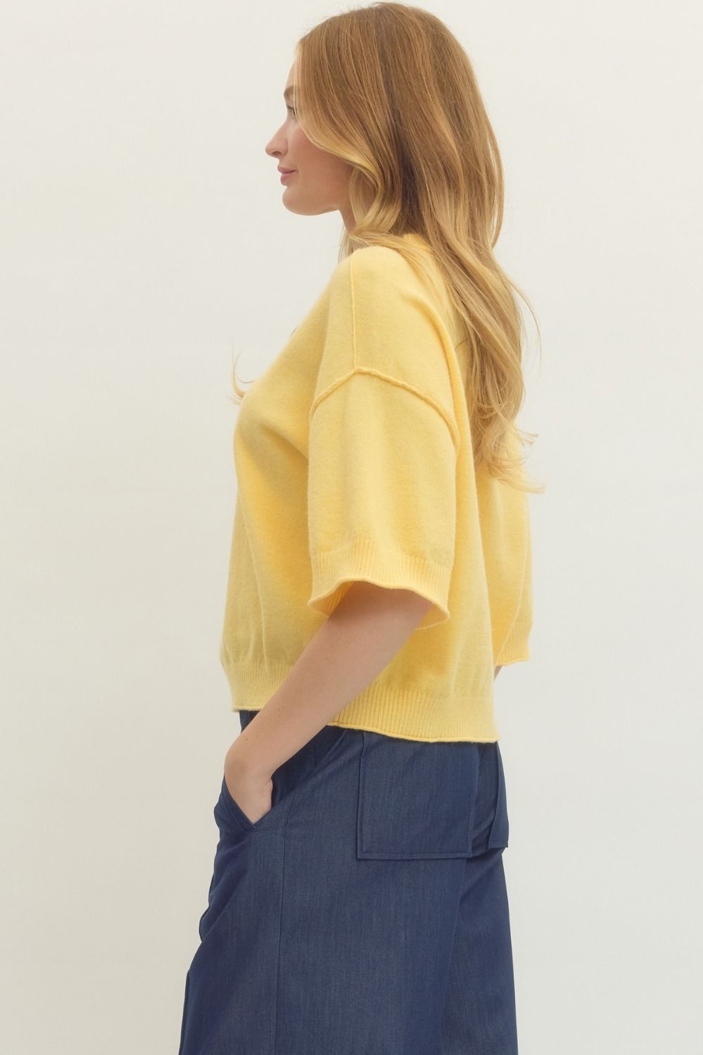 Yellow Knit Sweater
