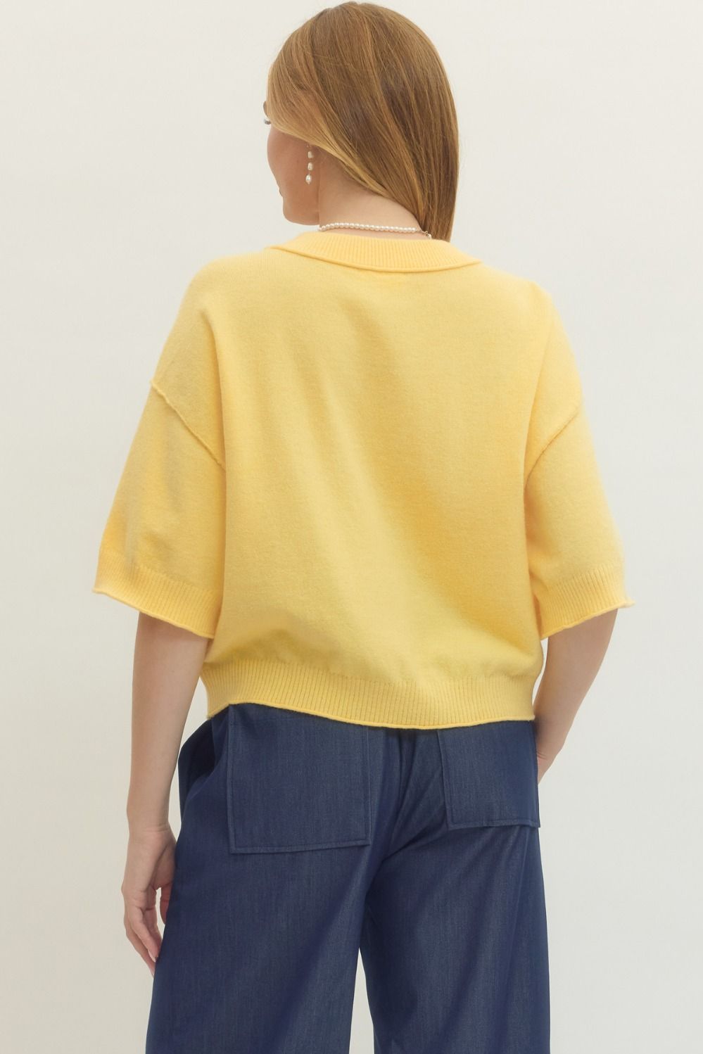 Yellow Knit Sweater