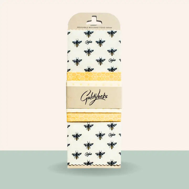 Honeybees Beeswax Food Wrap Set of 3