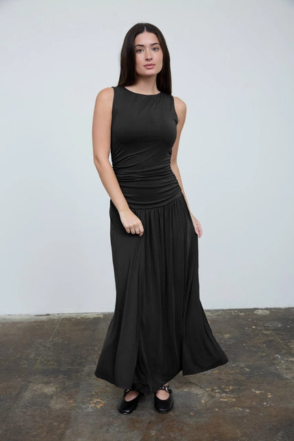 Black Bodice Maxi Dress
