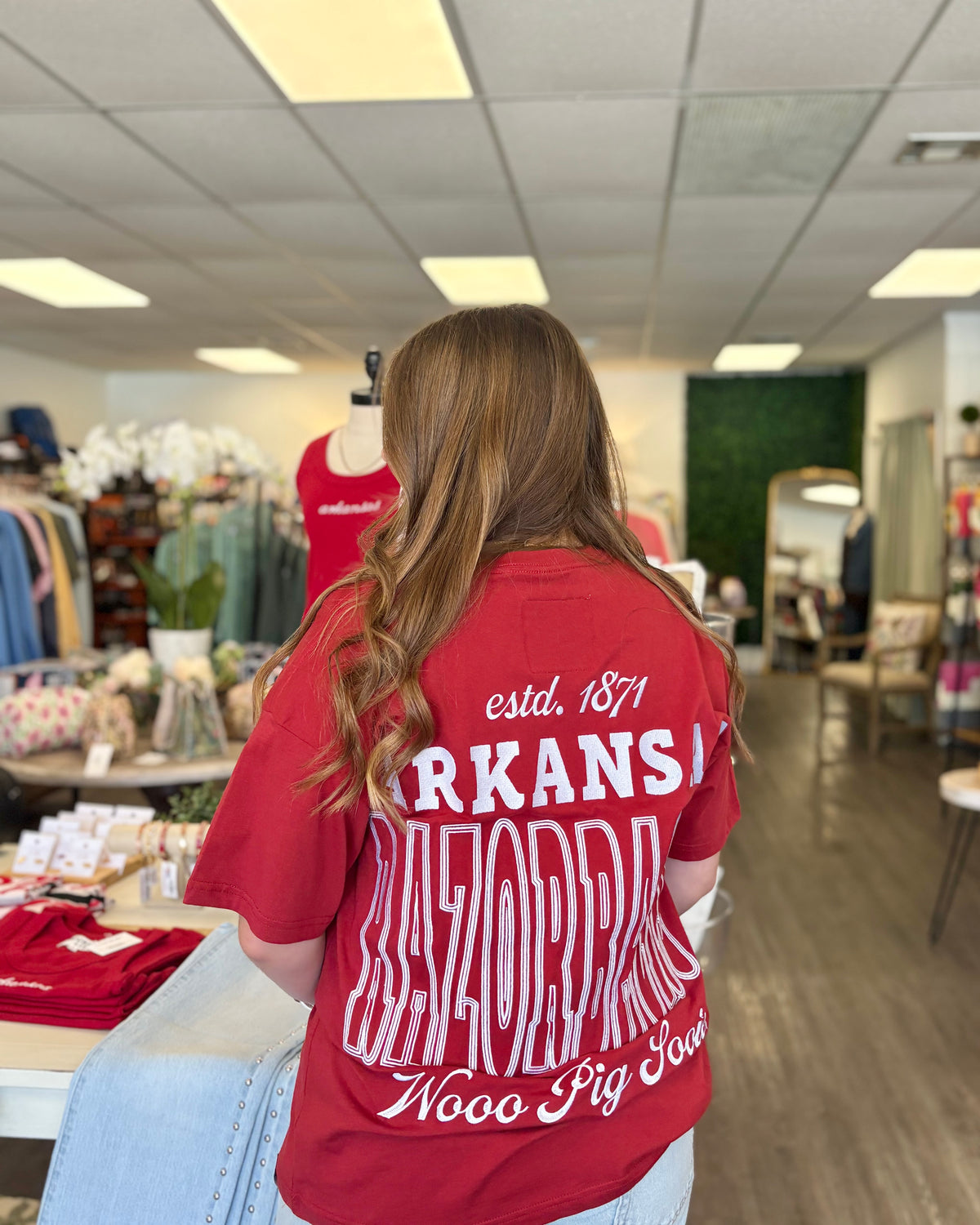 Arkansas Billboard Embroidered Tee
