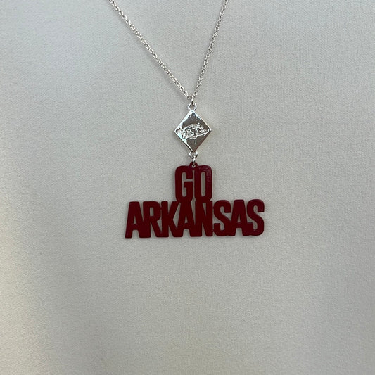 Go Arkansas Necklace