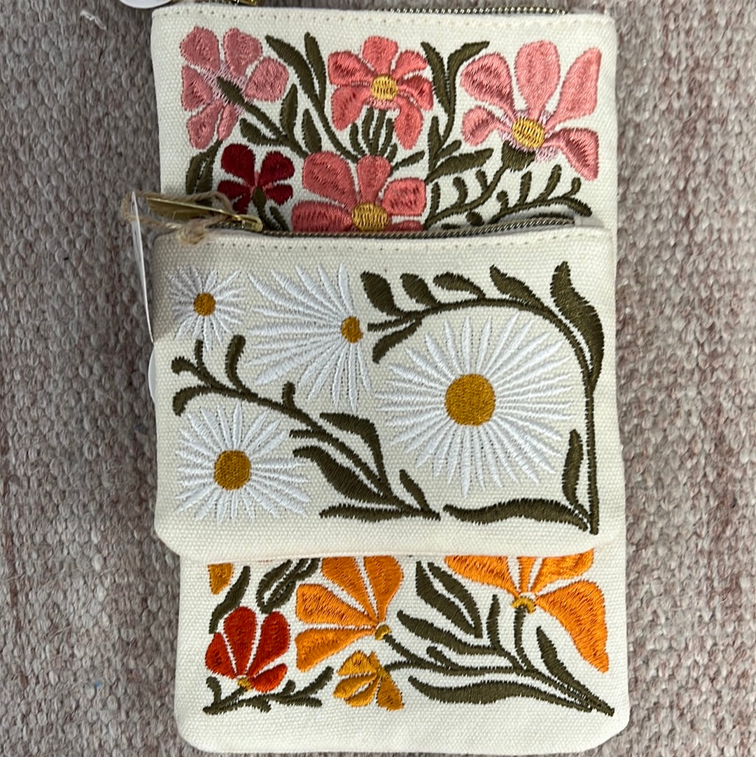 Small Embroidered Pouch