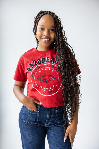 UARK Crimson Sayler Star Tee