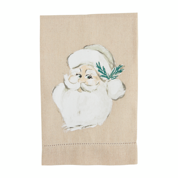 White Xmas Painted Towel