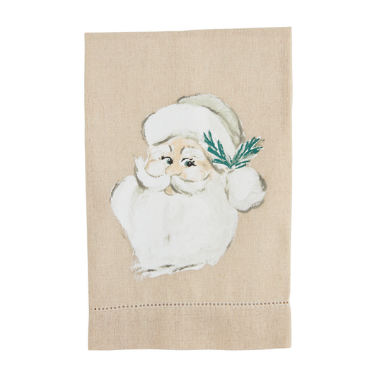 White Xmas Painted Towel