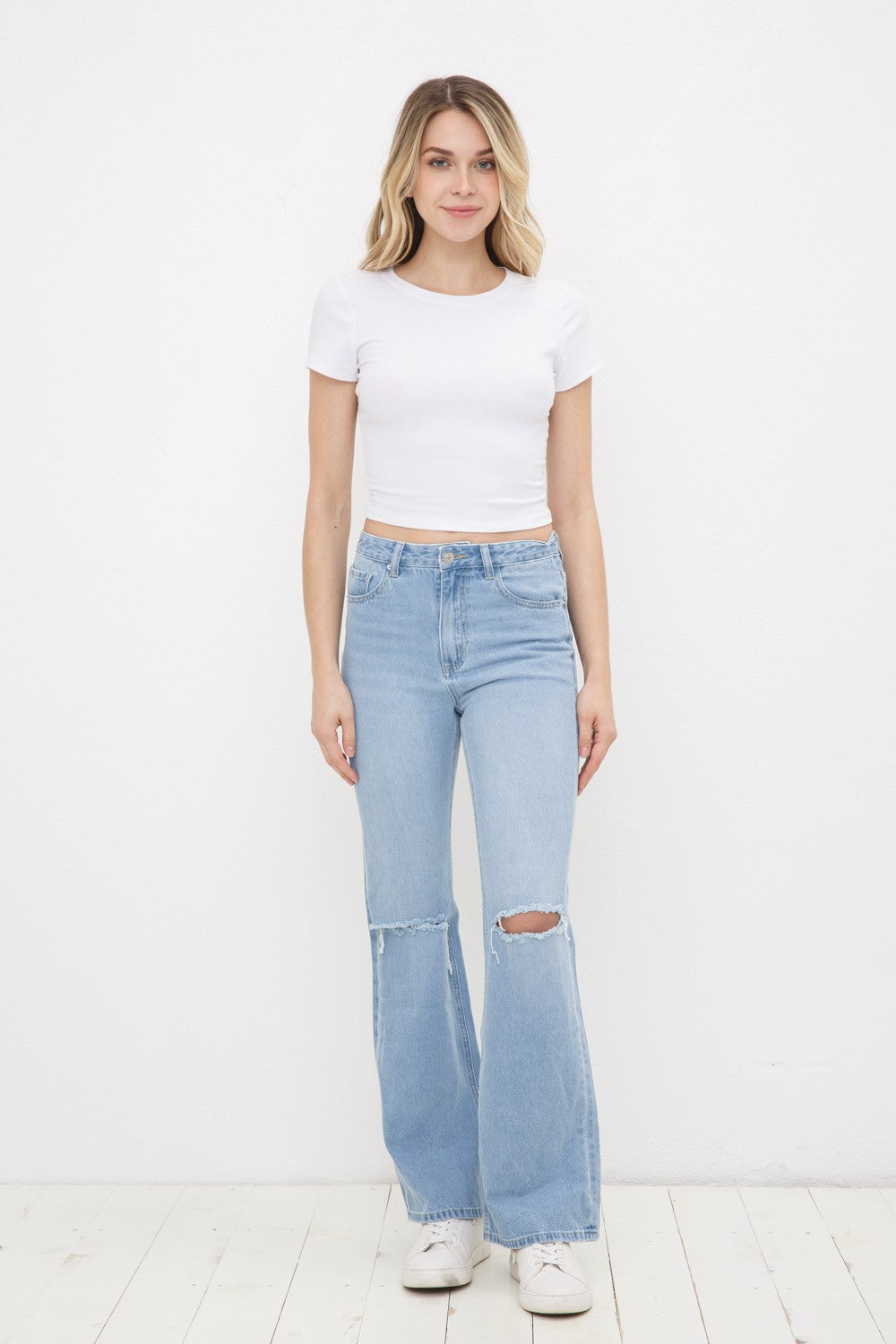 Straight Leg Light Jeans