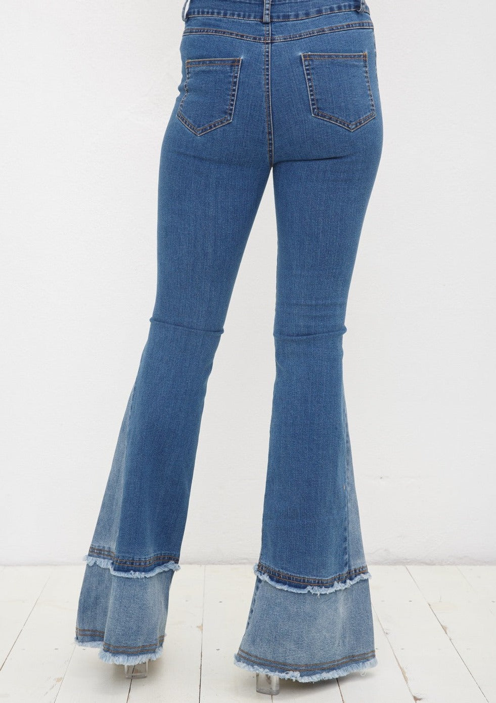 Frayed Bell Bottom Jeans – Hummingbird Boutique Fort Smith