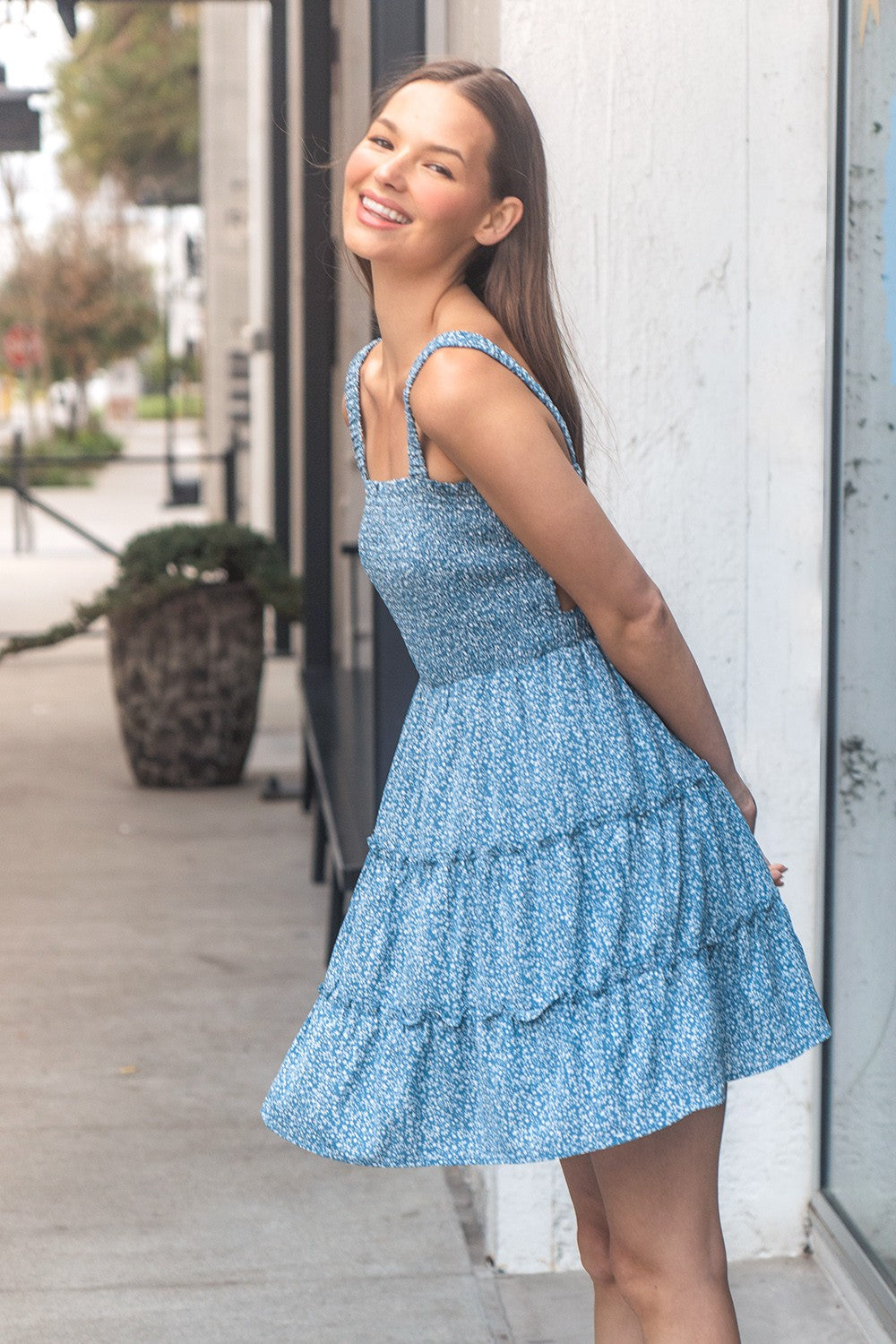 Berry Blue Mini Dress