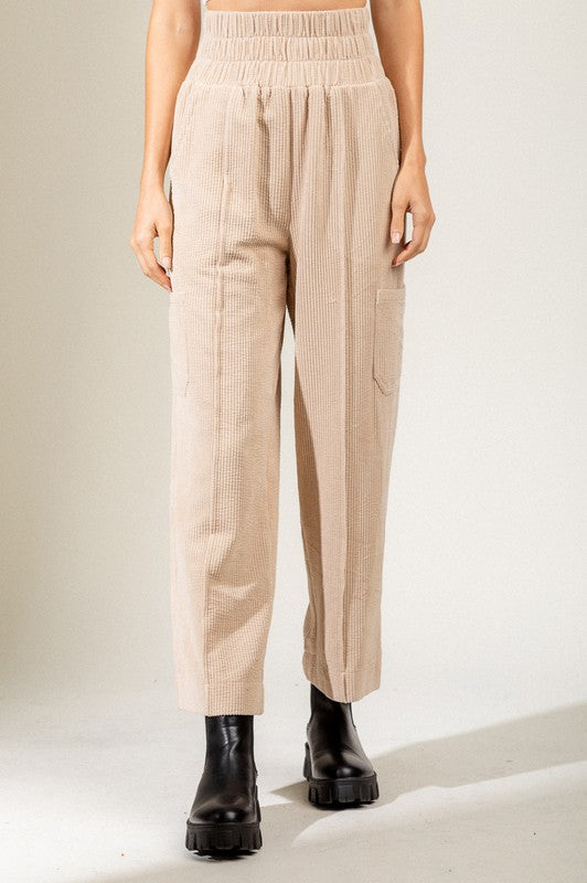 Vanilla Corduroy Wide Pant