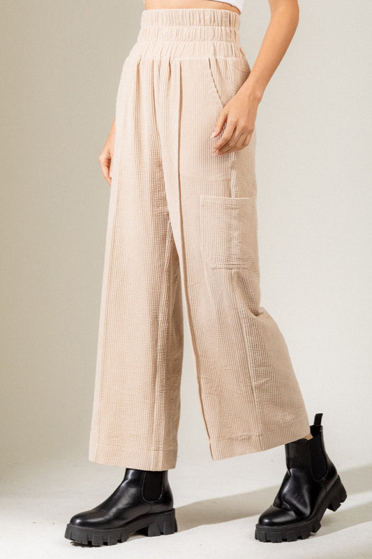 Vanilla Corduroy Wide Pant