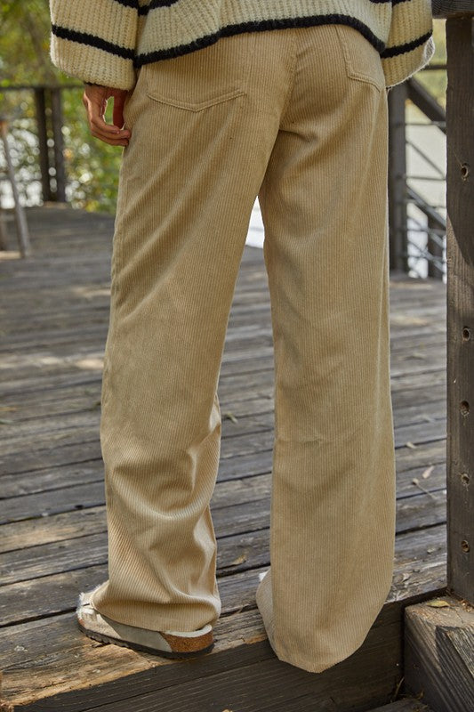 Taupe Corduroy Pants