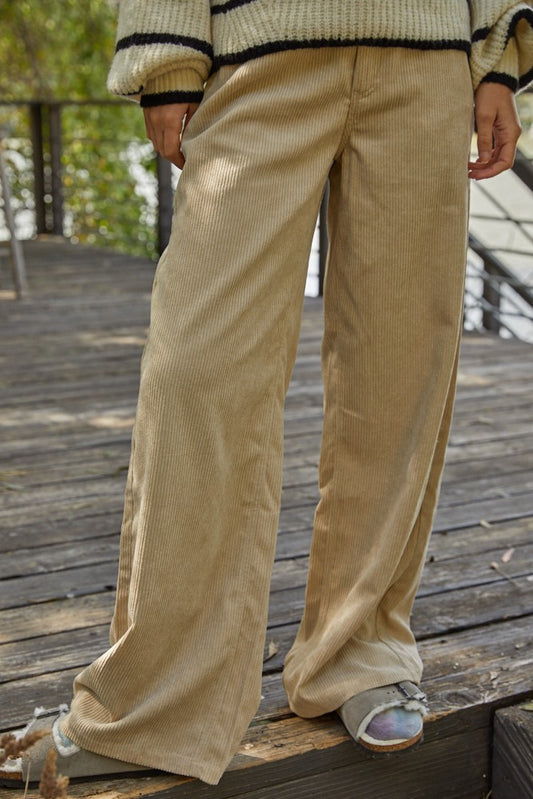 Taupe Corduroy Pants