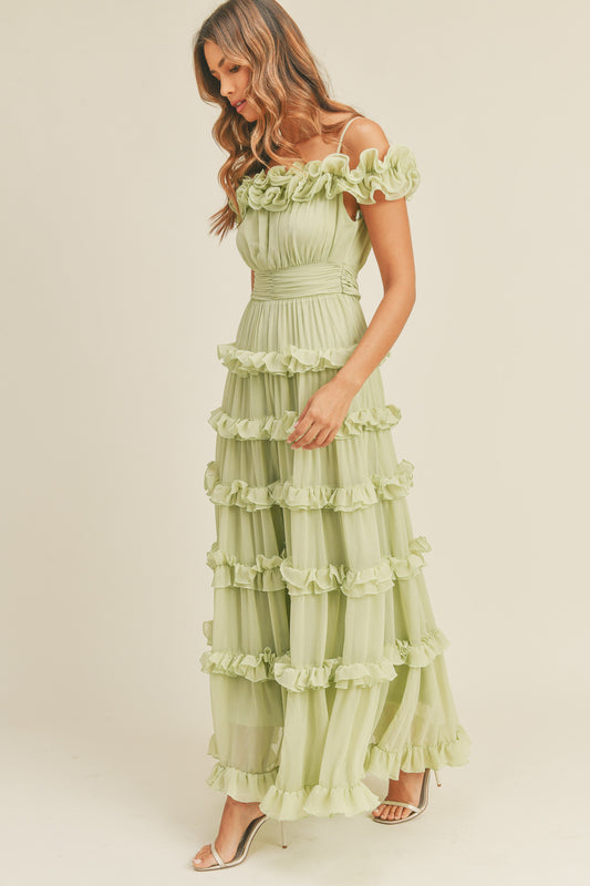 Tinkerbell Tiered Ruffle Dress