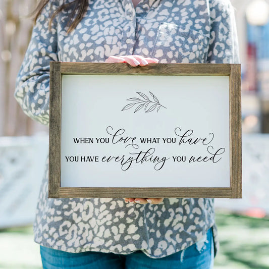 Farmhouse Sign, Wall Sign, Home Decor, Everything You Need
