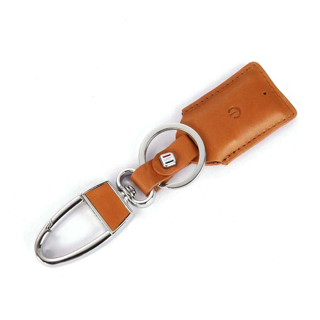 Brown Leather Bluetooth Tracker Key Chain