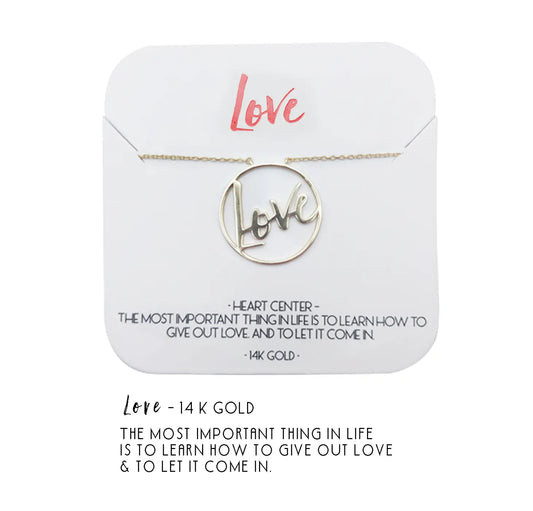 Love Heart Center Necklace