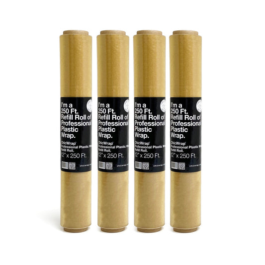 Refill Roll Professional Grade Plastic Wrap 12" x 250'