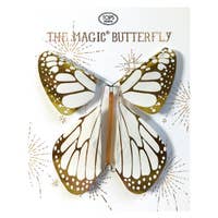 Magic Flying Butterfly Gold Metallic