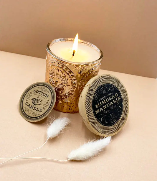 Mimosa and Madarine 2-in-1 Soy Lotion Candles