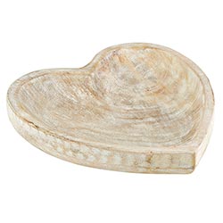 White Wooden Heart - Large