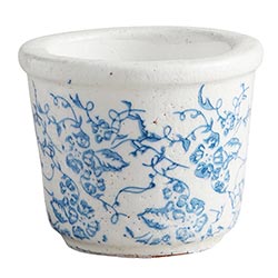 Vintage Blue Pot - Large