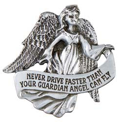 Never Drive Angel Visor Clips
