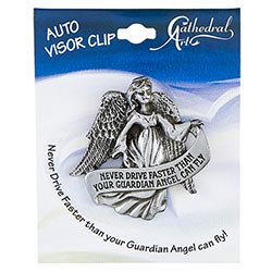 Never Drive Angel Visor Clips