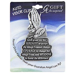 Serenity Prayer Visor Clips