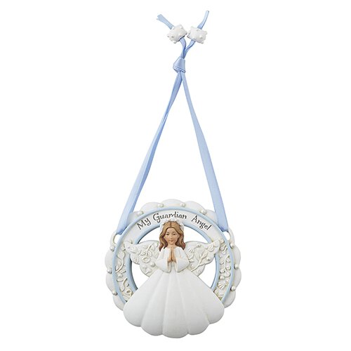 Guardian Angel Crib Medal Blue