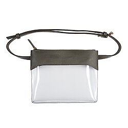 Belt Bag - Charcoal & Clear