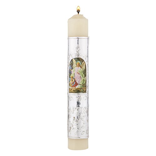 Guardian Angel Baptism Candle