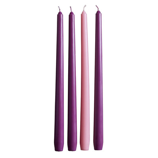 Advent Taper Candle - Set of 4 - 6"