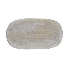 Paulownia Wood Dough Bowl - Small - Grey