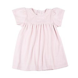 Velour Dress - Blush, 6-12 months