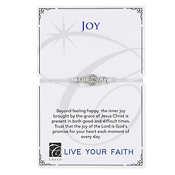 Live Your Faith - Joy Bracelet - Silver