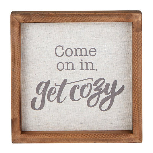 Wall Décor - Framed Plaque - Get Cozy
