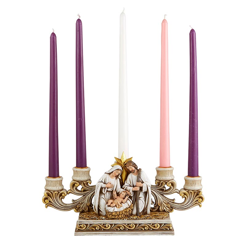 Nativity Advent Candleholder