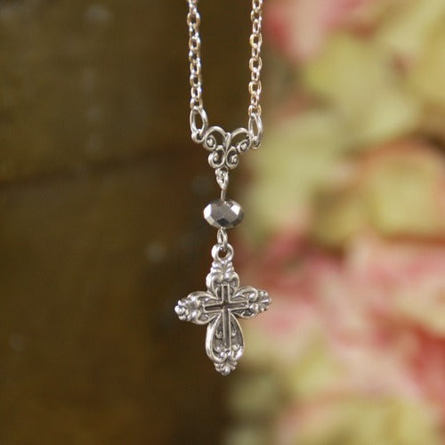 Cross Drop Necklace