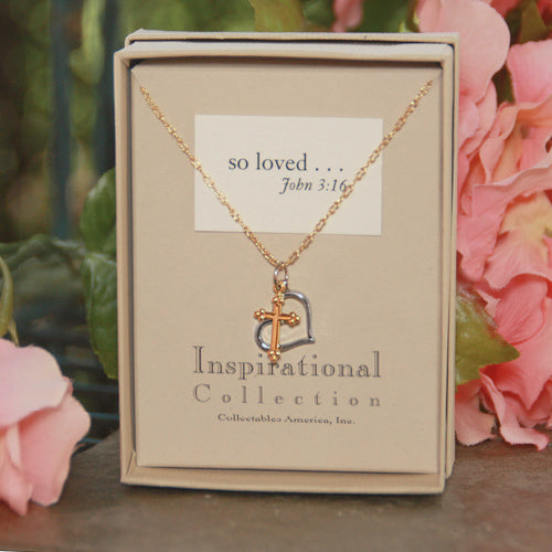 So Loved...Heart and Cross Necklace