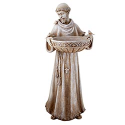 Saint Francis Bird Bath & Feeder