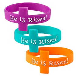 Easter Cross Silicone Bracelet