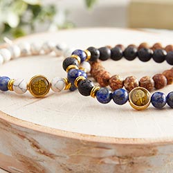 Saint Benedict Moonstone Bracelet