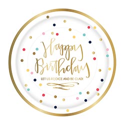 Plates - Happy Birthday - 8pk