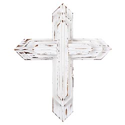 Face To Face Wood Cross - White