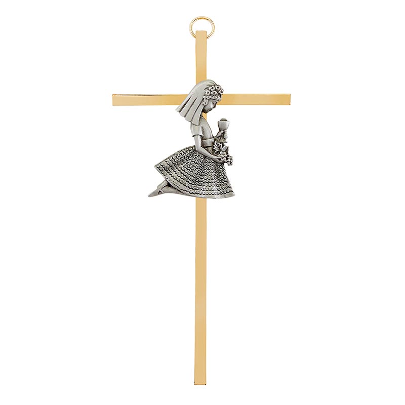 First Communion Girl Cross