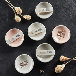 Ceramic Ring Dish & Earrings